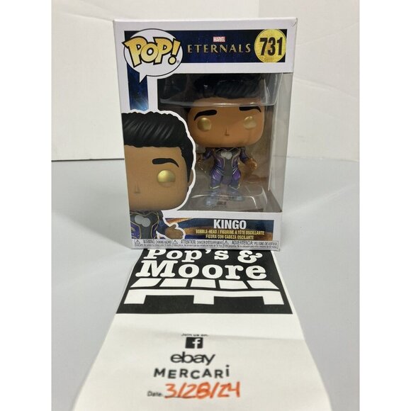 Funko Pop! Marvel Eternals: Kingo 731 Vinyl Figure With Box Damage - Picture 2 of 13